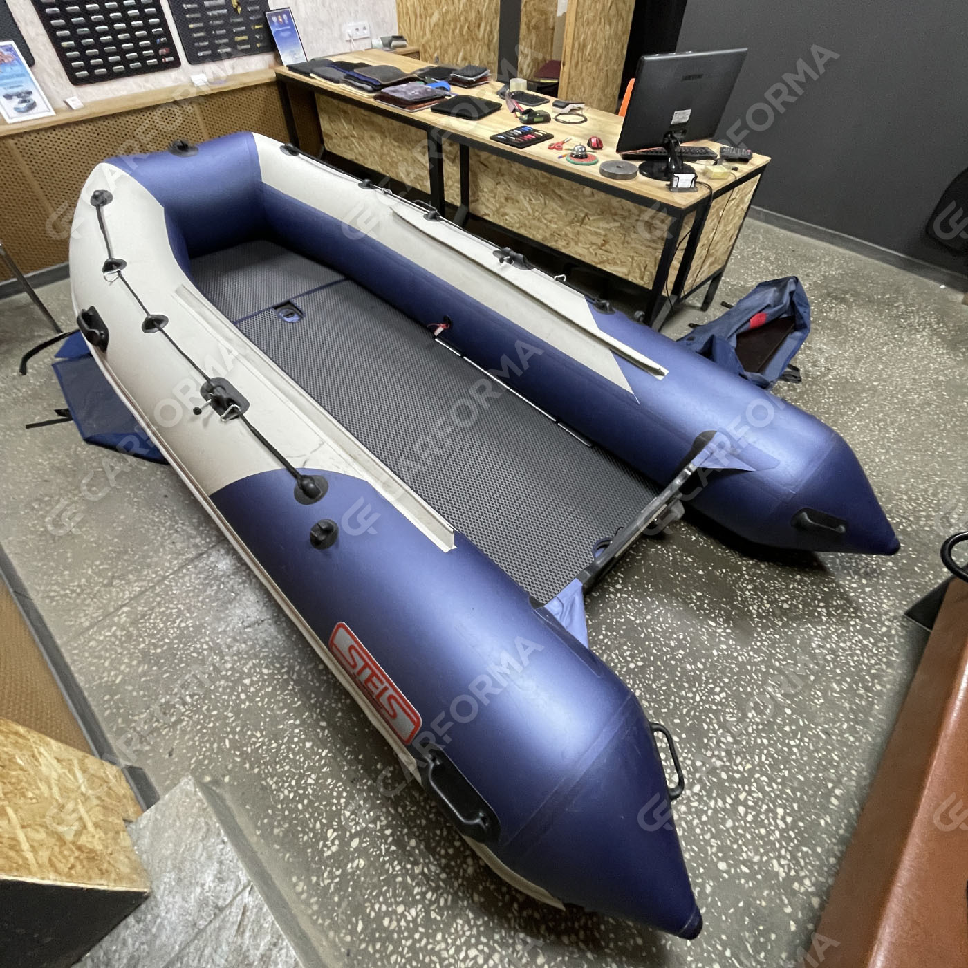 Ворсовые коврики на Лодки Хантер Стелс 355  в Тамбове