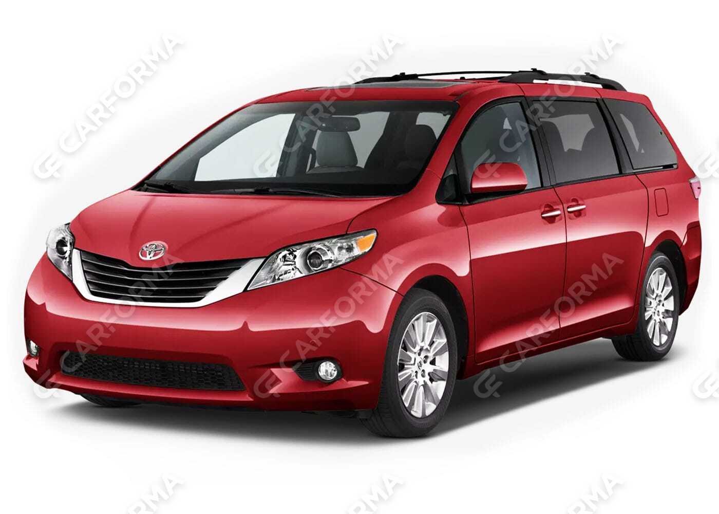 Ворсовые коврики на Toyota Sienna III 2010&nbsp;-&nbsp;2020