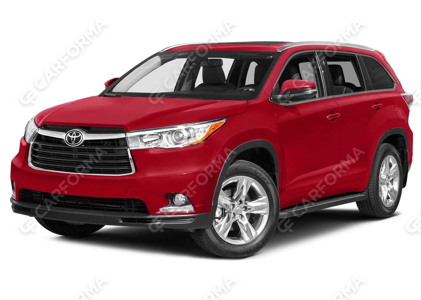 Ворсовые коврики на Toyota Highlander III 2013&nbsp;-&nbsp;2020