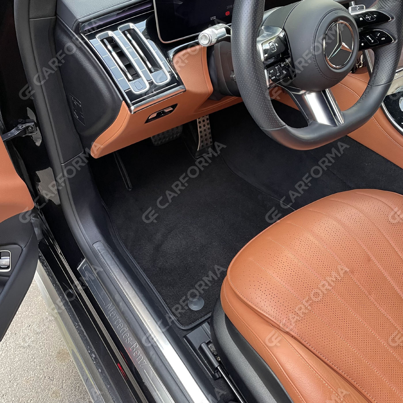 Ворсовые коврики на Mercedes S (W223, V223) 2020&nbsp;-&nbsp;2026 в Тамбове