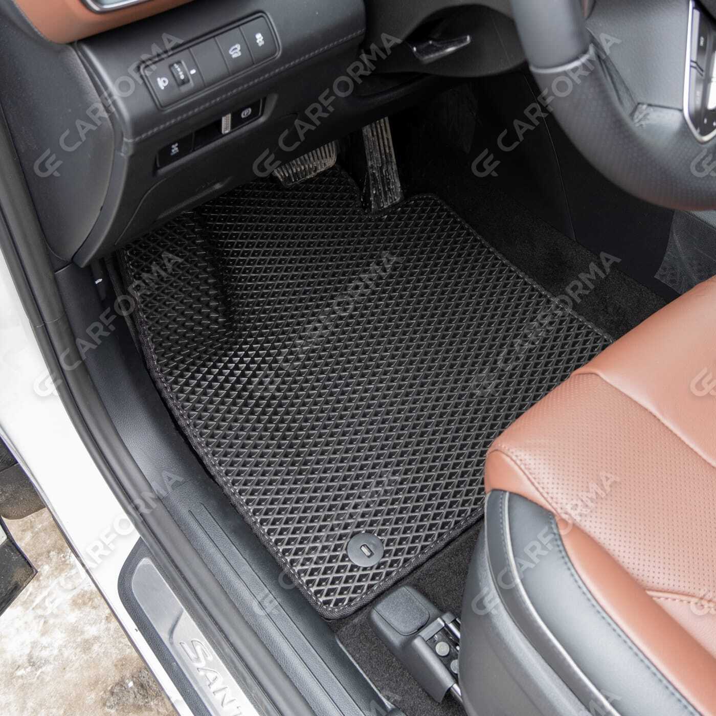 Ворсовые коврики на Hyundai Santa Fe IV рестайлинг 2020&nbsp;-&nbsp;2026 в Тамбове