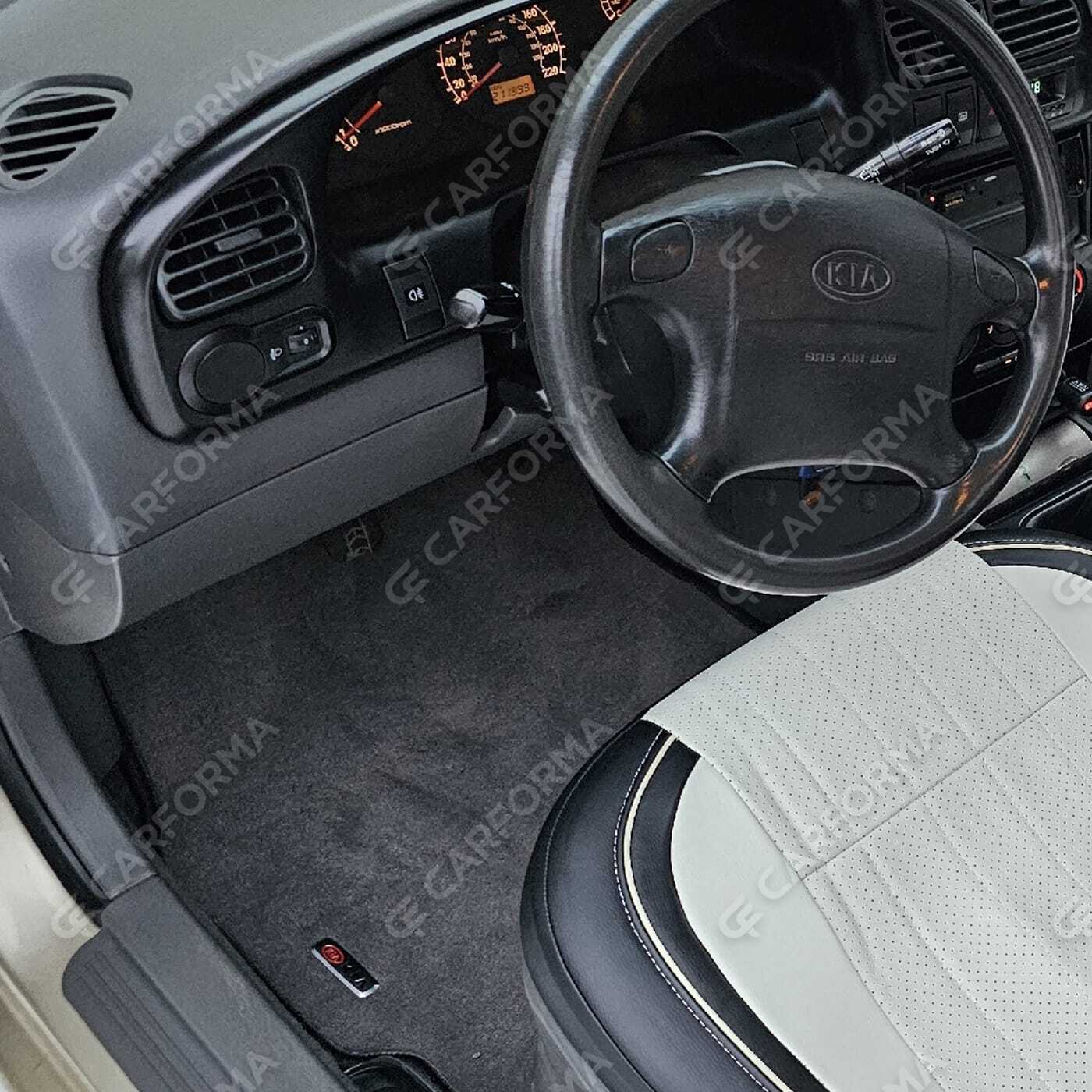 Ворсовые коврики на KIA Spectra 2000&nbsp;-&nbsp;2011 в Тамбове