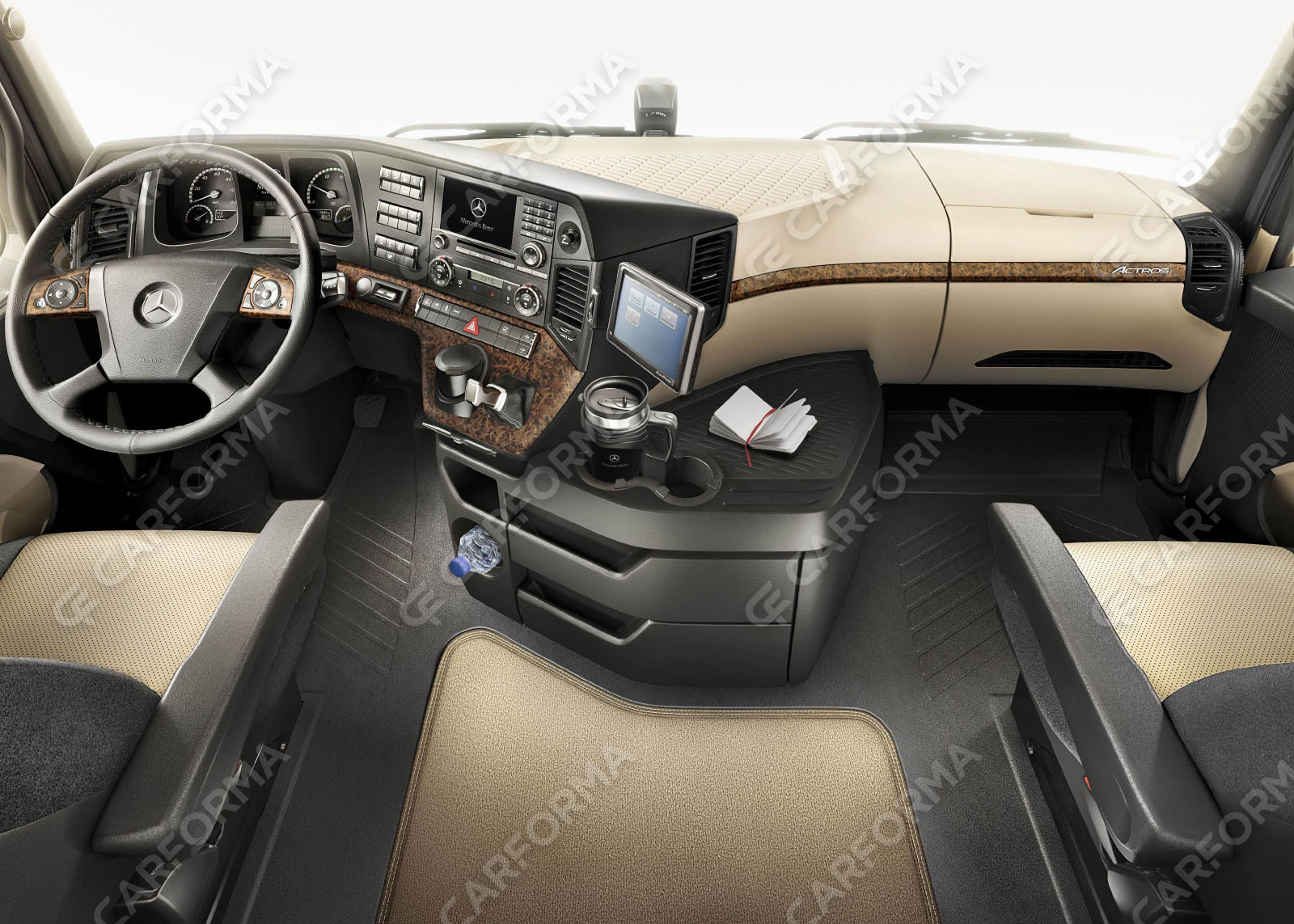 Ворсовые коврики на Mercedes Actros MP4 MP5 тягач GigaSpace 2011&nbsp;-&nbsp;2026 в Тамбове