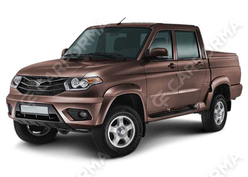 Ворсовые коврики на УАЗ Патриот пикап (рестайлинг) 2014&nbsp;-&nbsp;2026