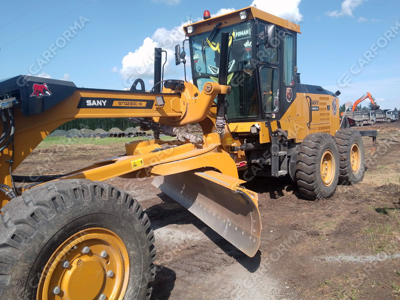 Ворсовые коврики на Спецтехника Автогрейдер SANY STG230C 8 AWD  в Тамбове