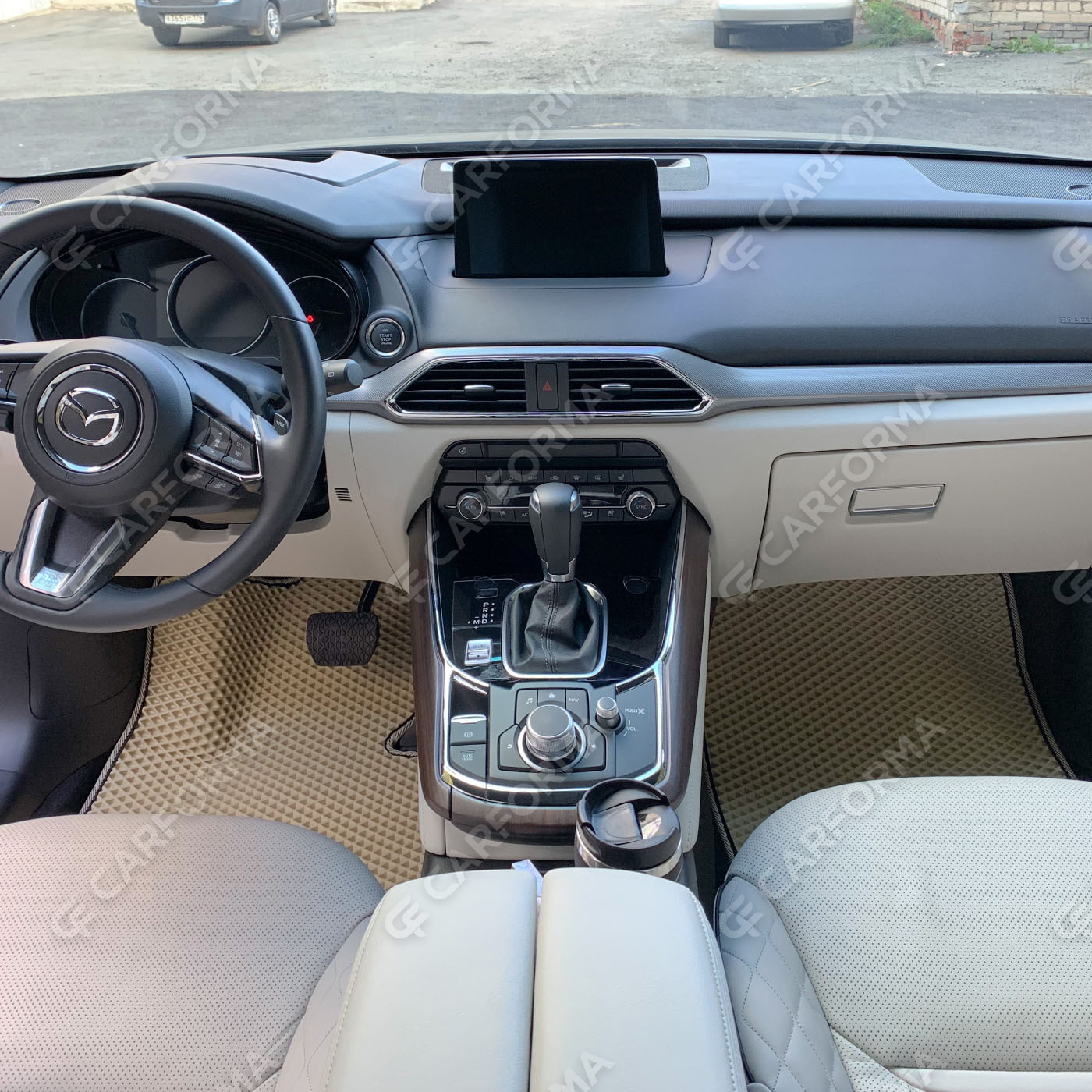 Ворсовые коврики на Mazda CX9 II 2015&nbsp;-&nbsp;2026 в Тамбове