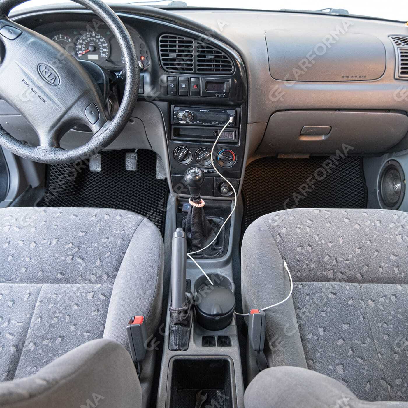 Ворсовые коврики на KIA Spectra 2000&nbsp;-&nbsp;2011 в Тамбове