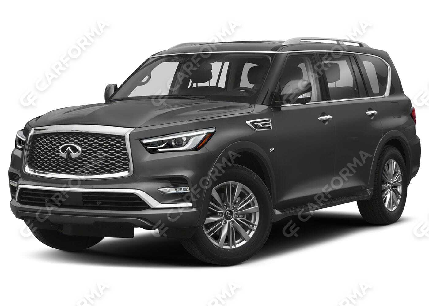 Ворсовые коврики на Infiniti QX80 I 2013&nbsp;-&nbsp;2024