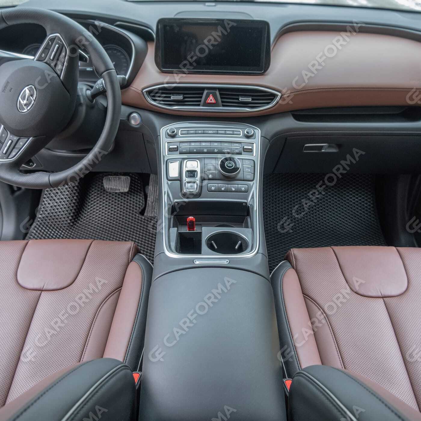 Ворсовые коврики на Hyundai Santa Fe IV рестайлинг 2020&nbsp;-&nbsp;2026 в Тамбове