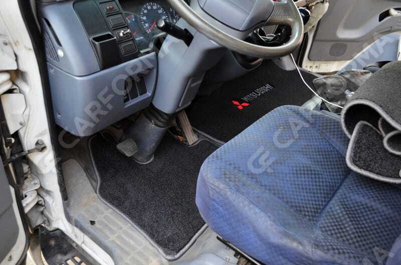Ворсовые коврики на Mitsubishi Fuso Canter VII широкая кабина 2002&nbsp;-&nbsp;2017 в Тамбове