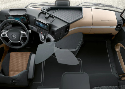 Ворсовые коврики на Mercedes Actros MP4 MP5 тягач GigaSpace 2011&nbsp;-&nbsp;2026 в Тамбове